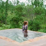 kid in kid friendly pool belize eco lodge