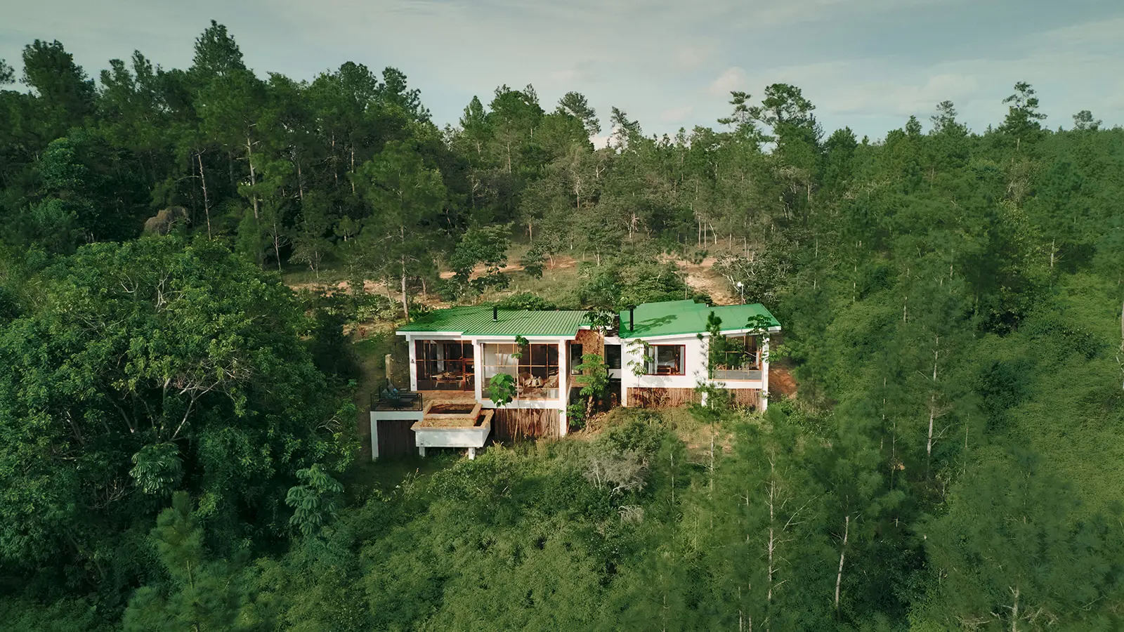 luxury lodge surrounded by pine forest in belize